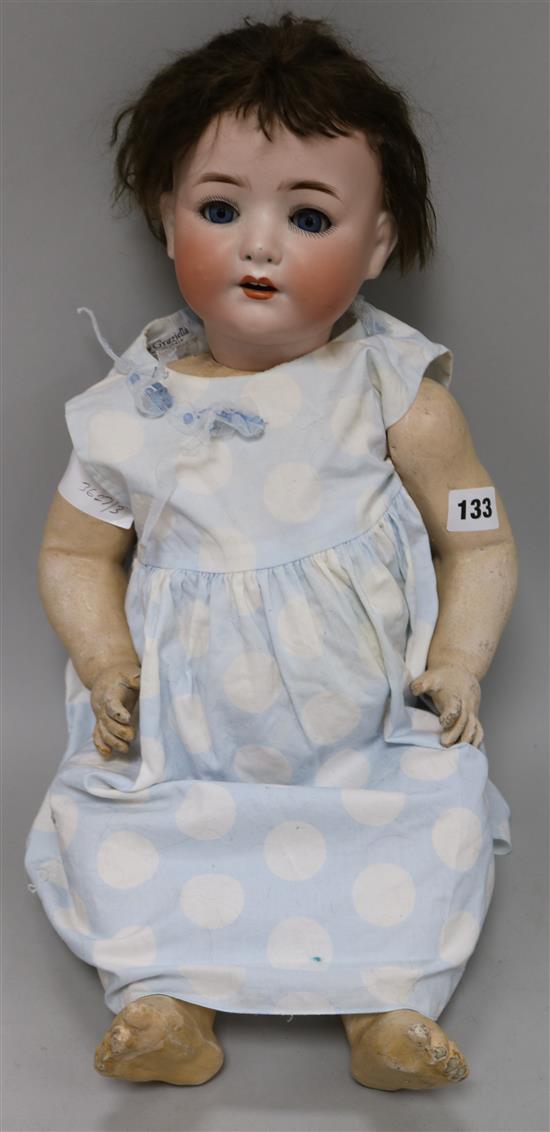 A Heubach Koppelsdorf bisque headed doll